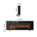 Cheminée électrique 127/152/189 cm, 1800 W, 12 flammes — Kastelle Ravel — vue 14