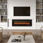 Cheminée électrique 127/152/189 cm, 1800 W, 12 flammes — Kastelle Ravel — vue 5