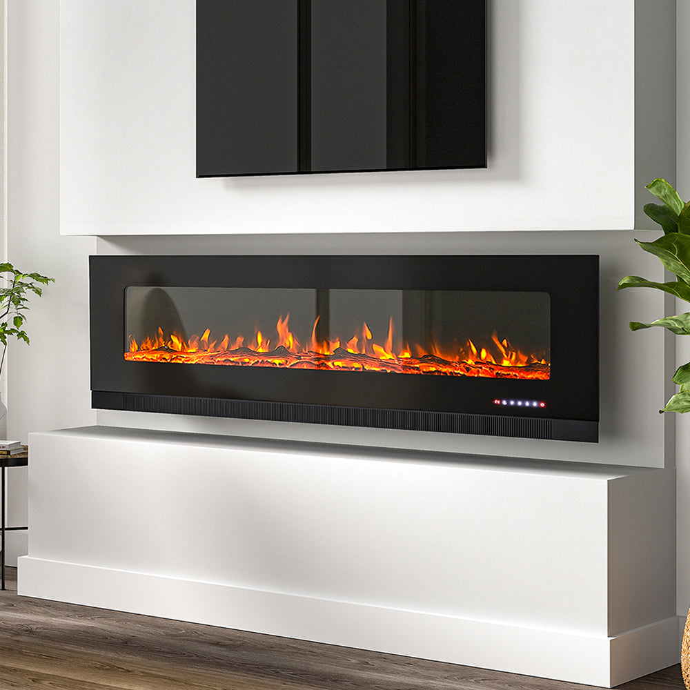 Cheminée électrique 127/152/189 cm, 1800 W, 12 flammes — Kastelle Ravel — vue 6