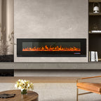 Cheminée électrique 127/152/189 cm, 1800 W, 12 flammes — Kastelle Ravel — vue 1