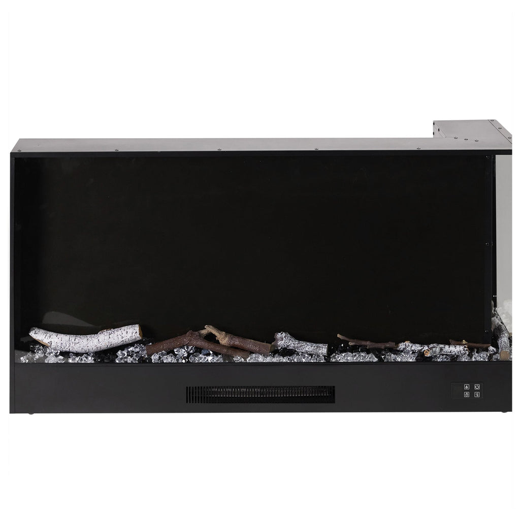 Cheminée électrique encastrable 150 cm, 750/1500 W, Wi-Fi — Kastelle Noirmont — vue 2