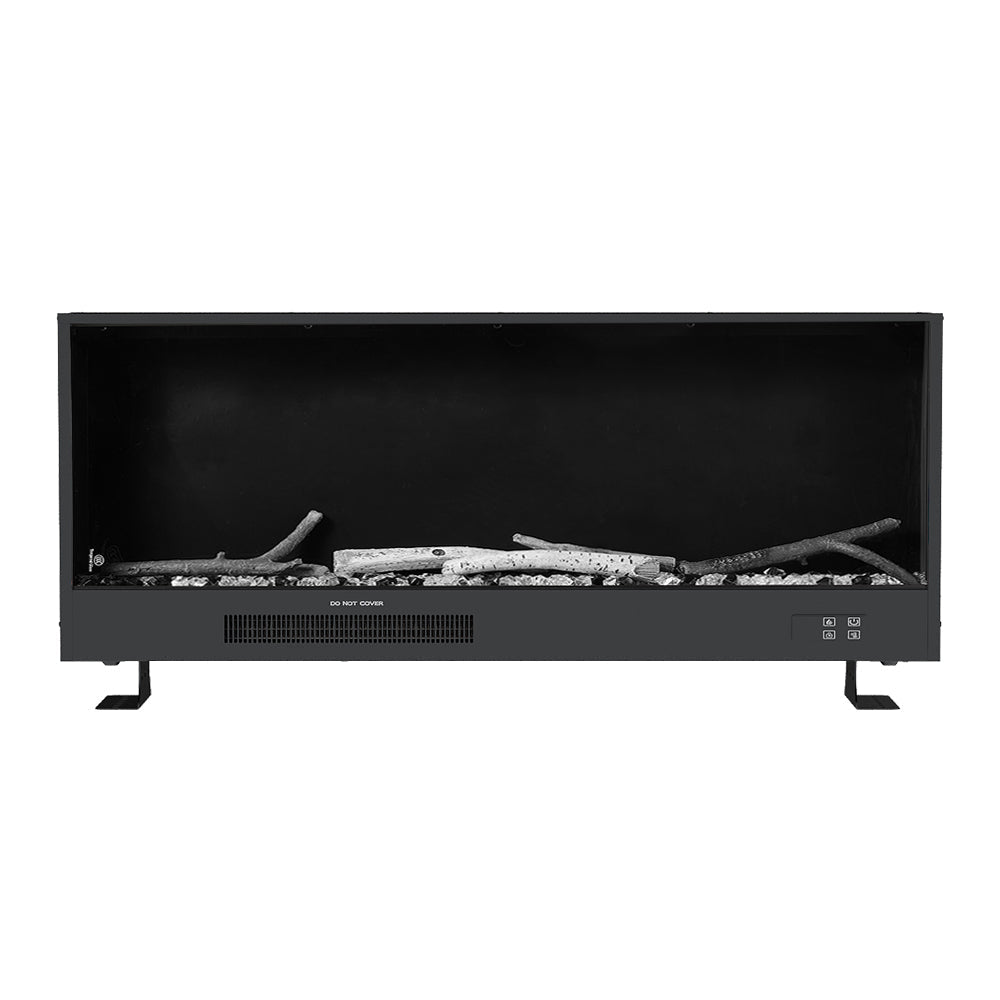 Cheminée électrique encastrable 117 cm, 750/1500 W, application — Kastelle Ardenne — vue 2