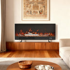 Cheminée électrique encastrable 117 cm, 750/1500 W, application — Kastelle Ardenne — vue 5